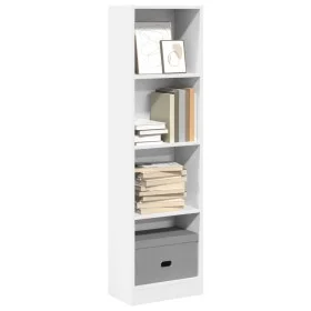 Estantería de madera de ingeniería blanca 40x24x143 cm von , Bücherregale und Regale - Ref: Foro24-857783, Preis: 43,43 €, Ra...