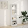 Estantería de madera de ingeniería blanca 40x24x143 cm de , Librerías y estanterías - Ref: Foro24-857783, Precio: 43,41 €, De...
