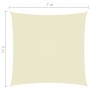 Square sail shade in cream Oxford fabric, 7x7 m. by vidaXL, Umbrellas - Ref: Foro24-135198, Price: 133,71 €, Discount: %