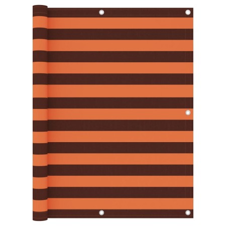 Balkonmarkise Oxford Stoff orange und braun 120x500 cm von vidaXL, Sonnenschirme - Ref: Foro24-134934, Preis: 22,47 €, Rabatt: %