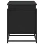 Aufbewahrungsbox mit Holzdeckel, Schwarz, 100x40x51,5 cm. von , Aufbewahrungskörbe - Ref: Foro24-848804, Preis: 86,58 €, Raba...