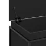 Aufbewahrungsbox mit Holzdeckel, Schwarz, 100x40x51,5 cm. von , Aufbewahrungskörbe - Ref: Foro24-848804, Preis: 86,58 €, Raba...