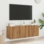 Wand-TV-Möbel, 2 Einheiten, handgefertigte Eiche, 60x30x41 cm. von , TV-Möbel - Ref: Foro24-857665, Preis: 71,84 €, Rabatt: %