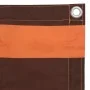 Balcony awning in orange and brown Oxford fabric, 120x500 cm. by vidaXL, Umbrellas - Ref: Foro24-134934, Price: 22,18 €, Disc...