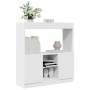 Aparador de madera de ingeniería blanco 92x33x100 cm de , Librerías y estanterías - Ref: Foro24-855124, Precio: 83,28 €