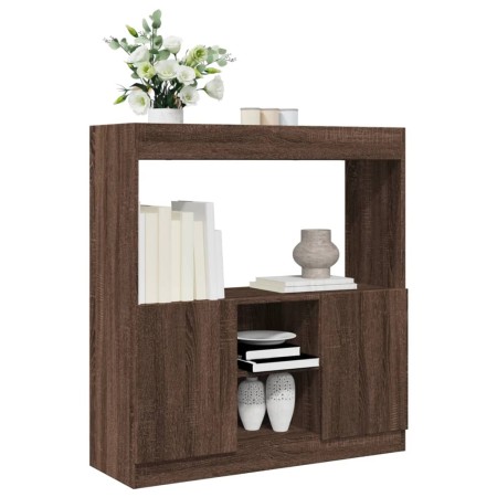 Ingenieurholz-Sideboard in Eichenbraun 92x33x100 cm von , Bücherregale und Regale - Ref: Foro24-855130, Preis: 75,10 €, Rabat...