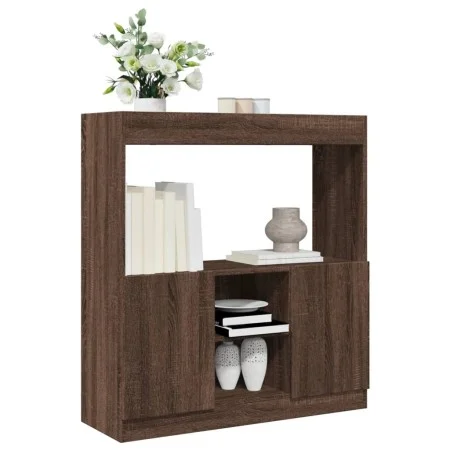 Ingenieurholz-Sideboard in Eichenbraun 92x33x100 cm von , Bücherregale und Regale - Ref: Foro24-855130, Preis: 73,59 €, Rabat...