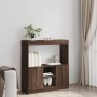 Ingenieurholz-Sideboard in Eichenbraun 92x33x100 cm von , Bücherregale und Regale - Ref: Foro24-855130, Preis: 75,10 €, Rabat...