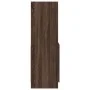 Aparador de madera de ingeniería marrón roble 92x33x100 cm by , Bookcases and shelves - Ref: Foro24-855130, Price: 73,54 €, D...