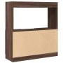 Ingenieurholz-Sideboard in Eichenbraun 92x33x100 cm von , Bücherregale und Regale - Ref: Foro24-855130, Preis: 73,59 €, Rabat...