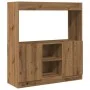 Engineered wood oak artisian sideboard 92x33x100 cm by , Bookcases and shelves - Ref: Foro24-855132, Price: 72,30 €, Discount: %