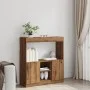 Engineered wood oak artisian sideboard 92x33x100 cm by , Bookcases and shelves - Ref: Foro24-855132, Price: 72,30 €, Discount: %