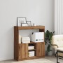 Engineered wood oak artisian sideboard 92x33x100 cm by , Bookcases and shelves - Ref: Foro24-855132, Price: 73,21 €, Discount: %