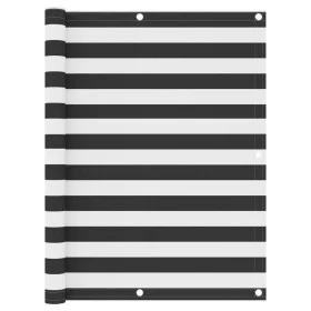 Balkonmarkise anthrazitgrau und weißer Oxford-Stoff 120x500cm von vidaXL, Sonnenschirme - Ref: Foro24-134886, Preis: 21,99 €,...