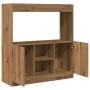 Engineered wood oak artisian sideboard 92x33x100 cm by , Bookcases and shelves - Ref: Foro24-855132, Price: 72,30 €, Discount: %