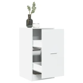 Erste-Hilfe-Schrank aus weißem Ingenieurholz 40x41x77,5 cm von , Schließfächer und Lagerschränke - Ref: Foro24-855187, Preis:...