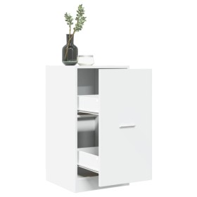 Erste-Hilfe-Schrank aus weißem Ingenieurholz 40x41x77,5 cm von , Schließfächer und Lagerschränke - Ref: Foro24-855187, Preis:...