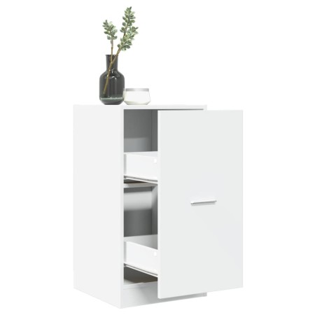 Erste-Hilfe-Schrank aus weißem Ingenieurholz 40x41x77,5 cm von , Schließfächer und Lagerschränke - Ref: Foro24-855187, Preis:...