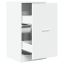 Erste-Hilfe-Schrank aus weißem Ingenieurholz 40x41x77,5 cm von , Schließfächer und Lagerschränke - Ref: Foro24-855187, Preis:...