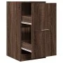 Armario botiquín madera ingeniería marrón roble 40x41x77,5 cm by , Lockers and storage cabinets - Ref: Foro24-855193, Price: ...