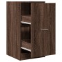 Armario botiquín madera ingeniería marrón roble 40x41x77,5 cm by , Lockers and storage cabinets - Ref: Foro24-855193, Price: ...