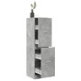 Armario botiquín madera ingeniería gris hormigón 40x41x144,5 cm by , Lockers and storage cabinets - Ref: Foro24-3309639, Pric...