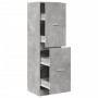 Armario botiquín madera ingeniería gris hormigón 40x41x144,5 cm by , Lockers and storage cabinets - Ref: Foro24-3309639, Pric...