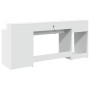 Schreibtisch mit LED-Licht, aus weißem Ingenieurholz, 200x55x91 cm. von , Schreibtische - Ref: Foro24-3309438, Preis: 191,81 ...