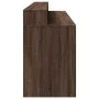 Escritorio con LED madera ingeniería marrón roble 200x55x91 cm by , Desks - Ref: Foro24-3309444, Price: 189,24 €, Discount: %