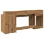 Schreibtisch mit LED-Beleuchtung, Eichenholz, handgefertigt, 200x55x91cm. von , Schreibtische - Ref: Foro24-3309446, Preis: 1...