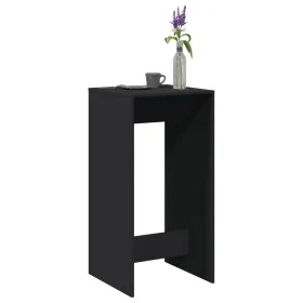 Hoher Barhockertisch aus schwarzem Ingenieurholz 51x50x103,5 cm. von , Küchen- und Esstische - Ref: Foro24-854419, Preis: 66,...