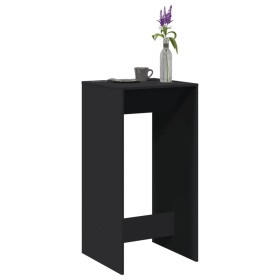 Mesa alta de bar madera de ingeniería negra 51x50x103,5 cm de , Mesas de cocina y de comedor - Ref: Foro24-854419, Precio: 64...