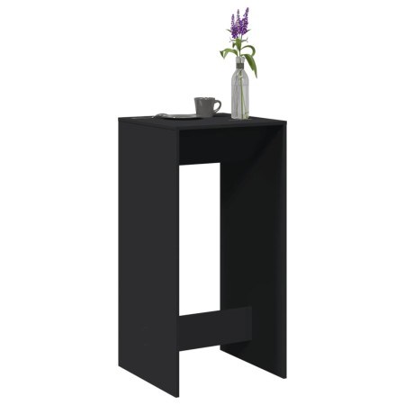 Mesa alta de bar madera de ingeniería negra 51x50x103,5 cm by , Kitchen and dining tables - Ref: Foro24-854419, Price: 68,01 ...