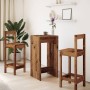 Hocher Barhockertisch aus gealtertem Ingenieurholz 51x50x103,5 cm von , Küchen- und Esstische - Ref: Foro24-854425, Preis: 59...