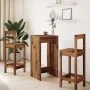 Hocher Barhockertisch aus gealtertem Ingenieurholz 51x50x103,5 cm von , Küchen- und Esstische - Ref: Foro24-854425, Preis: 61...