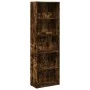 Estantería madera de ingeniería roble ahumado 60x30x189 cm de , Librerías y estanterías - Ref: Foro24-857921, Precio: 76,74 €...