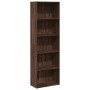 Estantería de madera de ingeniería marrón roble 60x30x189 cm by , Bookcases and shelves - Ref: Foro24-857923, Price: 92,58 €,...