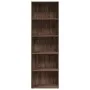 Estantería de madera de ingeniería marrón roble 60x30x189 cm de , Librerías y estanterías - Ref: Foro24-857923, Precio: 95,54...