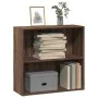 Estantería de madera de ingeniería marrón roble 80x30x77 cm by , Bookcases and shelves - Ref: Foro24-857928, Price: 40,09 €, ...