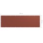 Toldo para balcón de tela oxford terracota 120x400 cm de vidaXL, Sombrillas - Ref: Foro24-134981, Precio: 22,87 €, Descuento: %