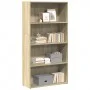 Estantería de madera de ingeniería roble Sonoma 80x30x152 cm de , Librerías y estanterías - Ref: Foro24-857942, Precio: 67,71...