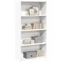 Estantería de madera de ingeniería blanca 80x30x152 cm by , Bookcases and shelves - Ref: Foro24-857940, Price: 69,54 €, Disco...