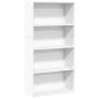 Estantería de madera de ingeniería blanca 80x30x152 cm by , Bookcases and shelves - Ref: Foro24-857940, Price: 69,54 €, Disco...
