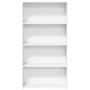 Estantería de madera de ingeniería blanca 80x30x152 cm by , Bookcases and shelves - Ref: Foro24-857940, Price: 69,54 €, Disco...