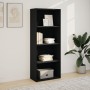 Estantería de madera de ingeniería negra 60x30x152 cm by , Bookcases and shelves - Ref: Foro24-857909, Price: 71,64 €, Discou...