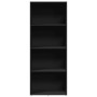 Estantería de madera de ingeniería negra 60x30x152 cm by , Bookcases and shelves - Ref: Foro24-857909, Price: 71,64 €, Discou...