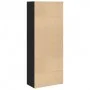 Schwarzes Regal aus Holzwerkstoff 60x30x152 cm von , Bücherregale und Regale - Ref: Foro24-857909, Preis: 71,64 €, Rabatt: %