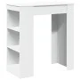 Hohes Regal mit weißen Holzregalen 95x47x103,5 cm von , Küchen- und Esstische - Ref: Foro24-854382, Preis: 83,13 €, Rabatt: %