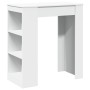 Hohes Regal mit weißen Holzregalen 95x47x103,5 cm von , Küchen- und Esstische - Ref: Foro24-854382, Preis: 85,01 €, Rabatt: %