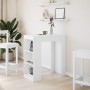 Mesa alta con estantes madera ingeniería blanca 95x47x103,5 cm by , Kitchen and dining tables - Ref: Foro24-854382, Price: 85...